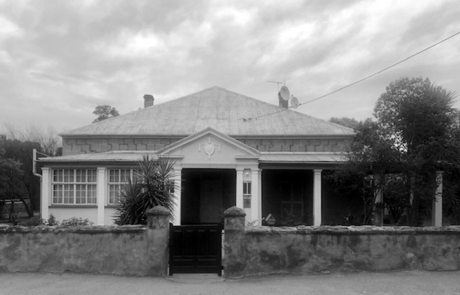 The Leuner Residence and its portico