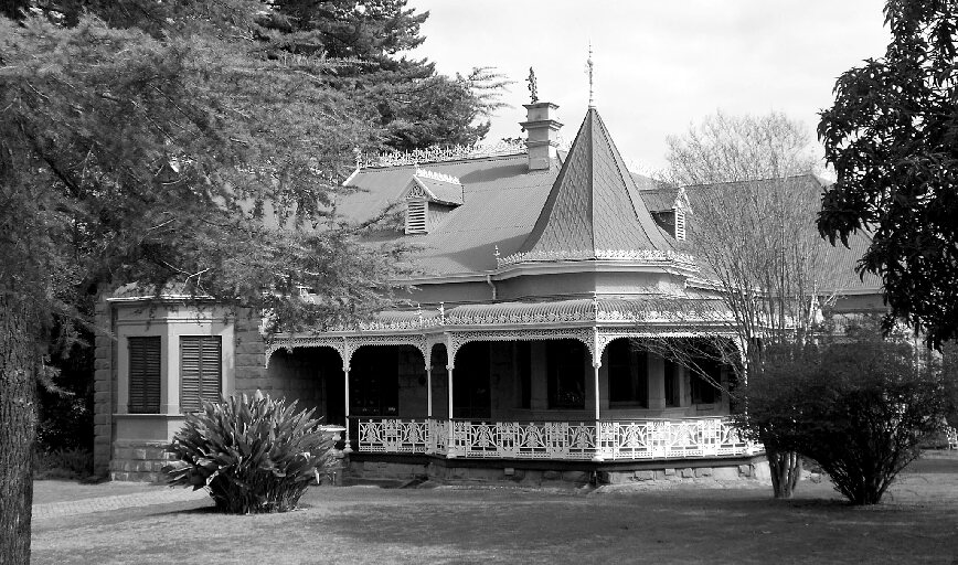 Mimosa Lodge, with the roof-turret that was Bullock’s favourite feature