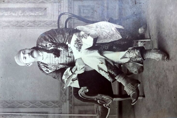 C. M. Lind in fancy-dress
